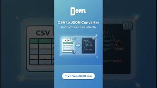 Free CSV to JSON Converter - Doffl