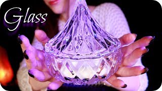 ASMR Glass Tapping & Scratching 💎 (NO TALKING) 11 Textured & Smooth Glass Triggers for Sleep, 1 Hour