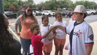11-year-old brings dozens of foster families to an Astros game for a magical afternoon
