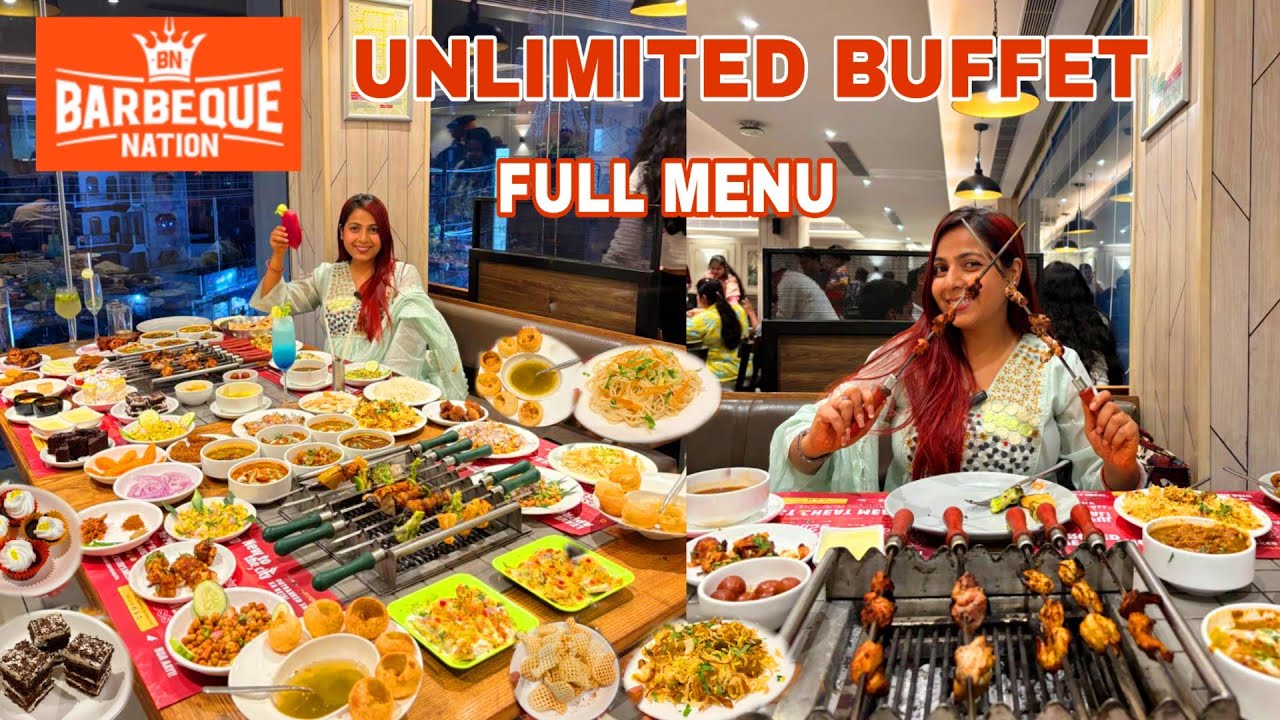BARBEQUE NATION FULL MENU | UNLIMITED BUFFET | ALICE SWIFT VLOGS