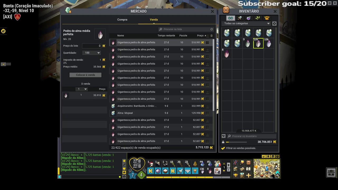 Dofus [DROPS] Just chilling on dofus drops are ON! / Stream calma no dofus os drops estão ON! [P…