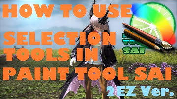 Selecting areas in Paint tool SAI - Selection Tools Tutorial