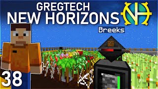 Gregtech New Horizons S2 38: IC2 Crop Automation With Breeks