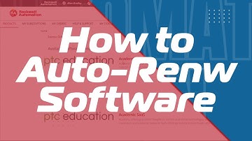 How to Auto-Renew Software in the Rockwell E-commerce Portal