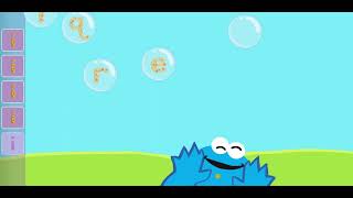 Cookie Monster - Bubble Letters Pbs Kids Game Sesame Street Game Learn Alphabet