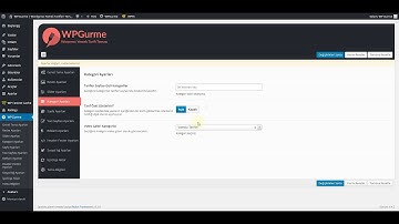 WP-Gurme Wordpress Yemek Teması |  2 - Genel Ayarlar ve Admin Paneli