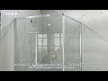 Bright silver aluminum alloy hinge door shower room#showroom #bathroomfurniture #aluminumalloy