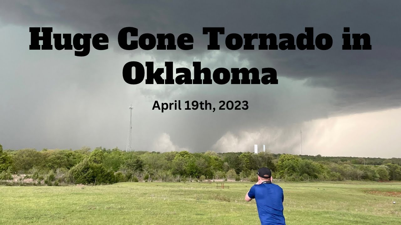 Huge Cone TORNADO in Cole, Oklahoma April 19, 2023 YouTube