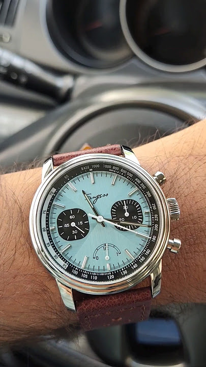 Sugess watch s438 seagull ST1906 hand wind mechanical chronograph movement with most beautiful dial