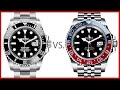 ▶Rolex Submariner Date vs. GMT-Master II “Pepsi” - COMPARISON 126610LN VS 126710BLRO