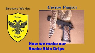 RIA 1911 A2 HC double stack Rattle Snake Skin grips