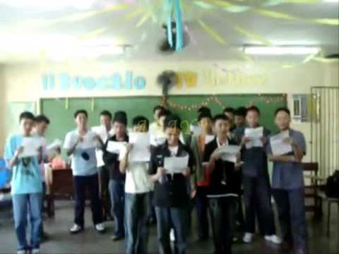 RMCHS IV-Yellow 08'09 Boys Singing Their Own Composition
