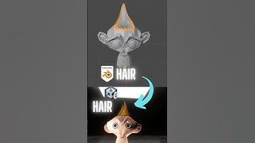 Blender Hair to Unity Hair #animehair #blender #unity #unitytutorial