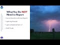 NWS Milwaukee Storm Spotter Training 2023: Part 7-What to Report