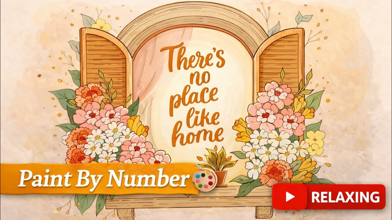 There's No Place Like Home 🏡 | Cozy Paint By Number Relaxation 