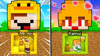 Mr Vịt và Kamui Thử Thách Xây Nhà Cặp Đôi Trong Minecraft