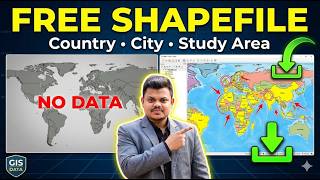 How To Download Shapefile For Free | Shapefile for Country, City, and Study Area