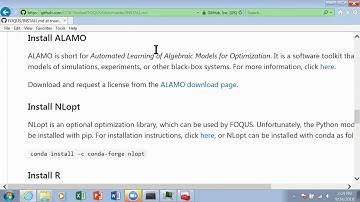 FOQUS Optional Software Installation - NLopt