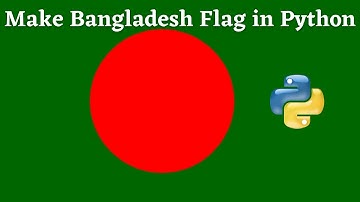 Draw Bangladesh flag in Python Turtle | Python Turtle Graphics Tutorial # 38 |  python programming