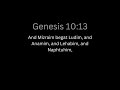Genesis 10 13 
