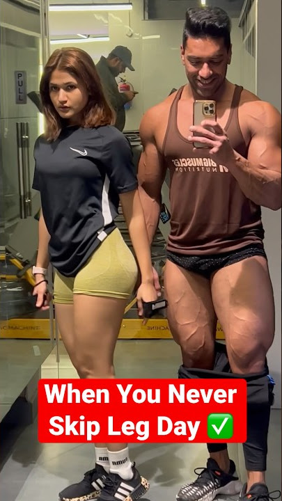 When You Never Skip Leg Day ✅ #fitness #couple #gym