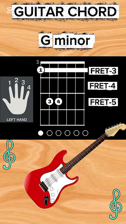 G minor chord on guitar for beginners 🎸❤️🎸 #youtubeshorts #guitar#guitarchords#music #shorts