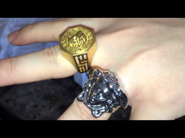 greca and medusa ring