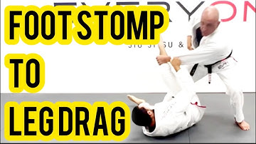 Spider Guard Pass - Foot Stomp to Leg Drag