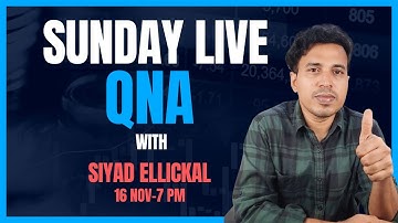 Sunday Live QNA With Siyad Ellickal
