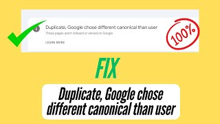 How to Fix Duplicate or canonical content