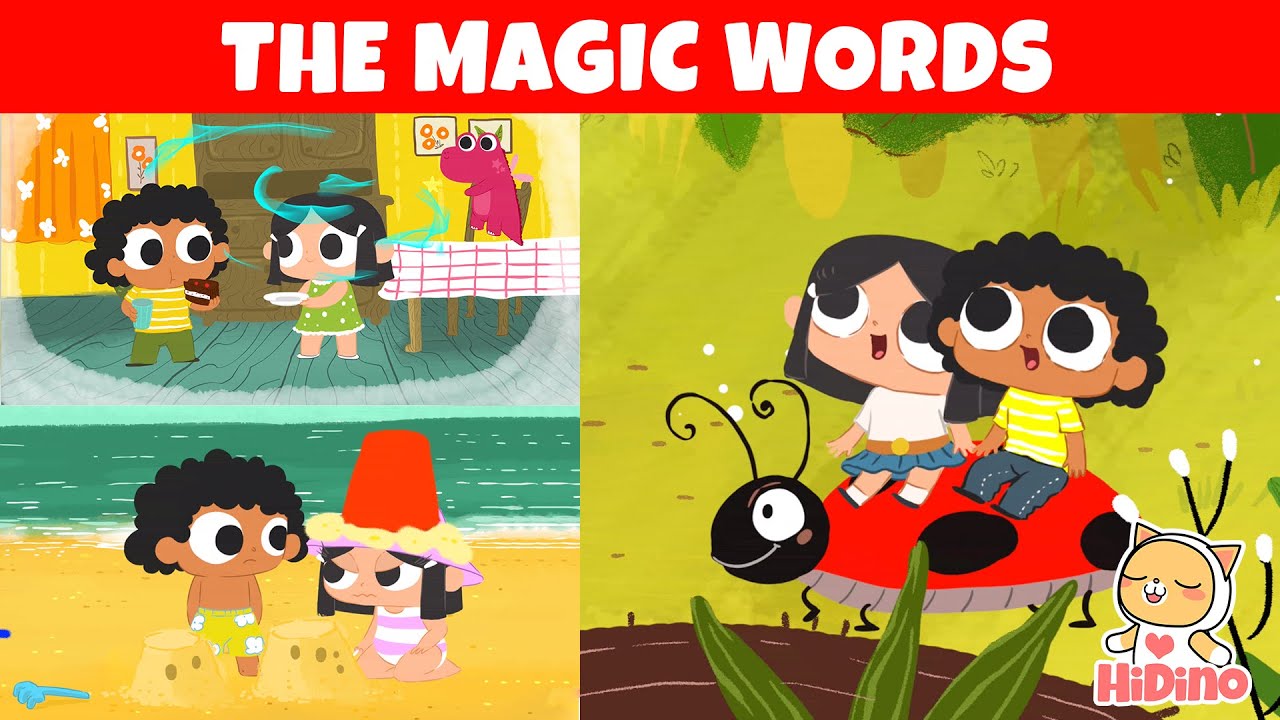 the magic words thank you i m sorry and please hidino kids songs youtube