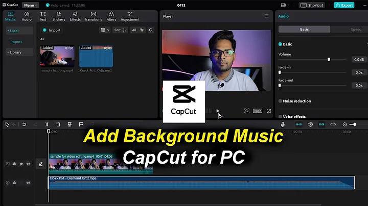 How to Add background Music in Video in CapCut PC | CapCut Video Editing Course #10