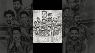 champion team india art #art #drawing #hardikpandya