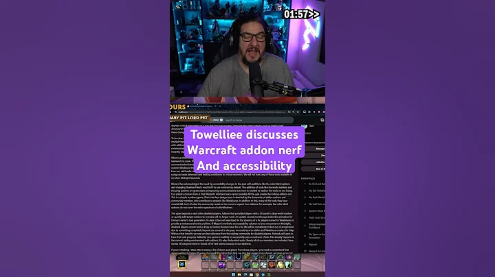 Warcraft Midnight Addon Issue & Accessibility #worldofwarcraft #gaming #accessibility #mmorpg