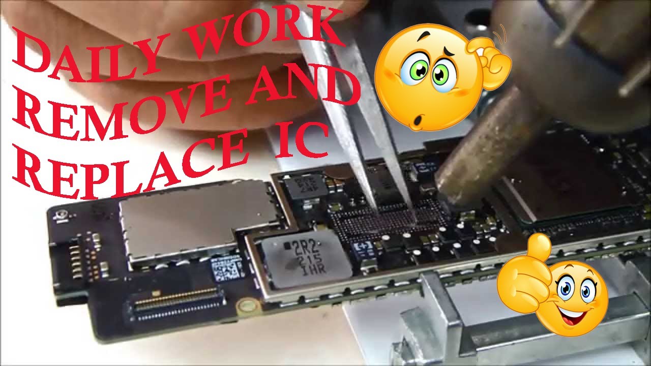 My Daily Work Removing And Replacing An Integrated Circuit (IC Chip 