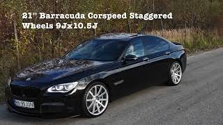 BMW F01 LCI 7Series M Sport 21 inch Barracuda Corspeed Staggered Wheels ( For Sale )