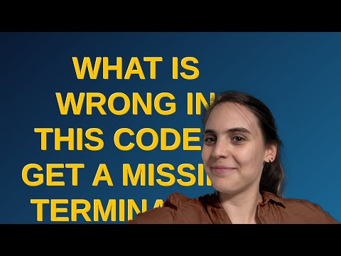 What is wrong in this code? I get a missing terminating '"' error always. Im new to C and wanted ...