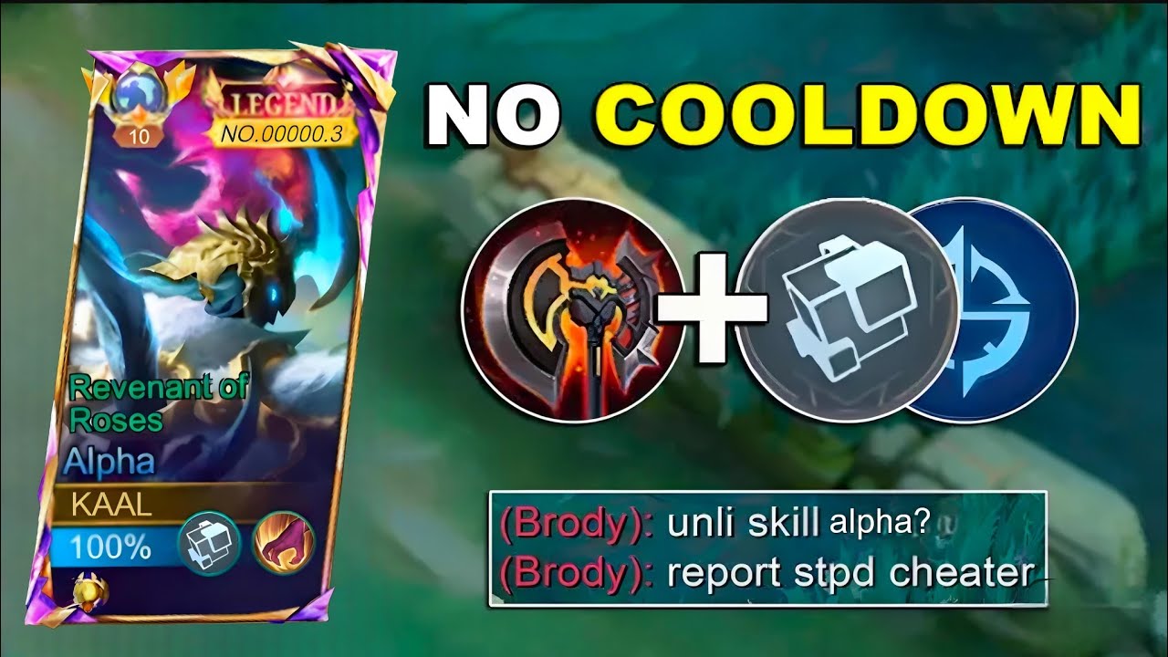 ALPHA LOW COOLDOWN BUILD AND EMBLEM 2025!!(true damage abuse💀) - YouTube