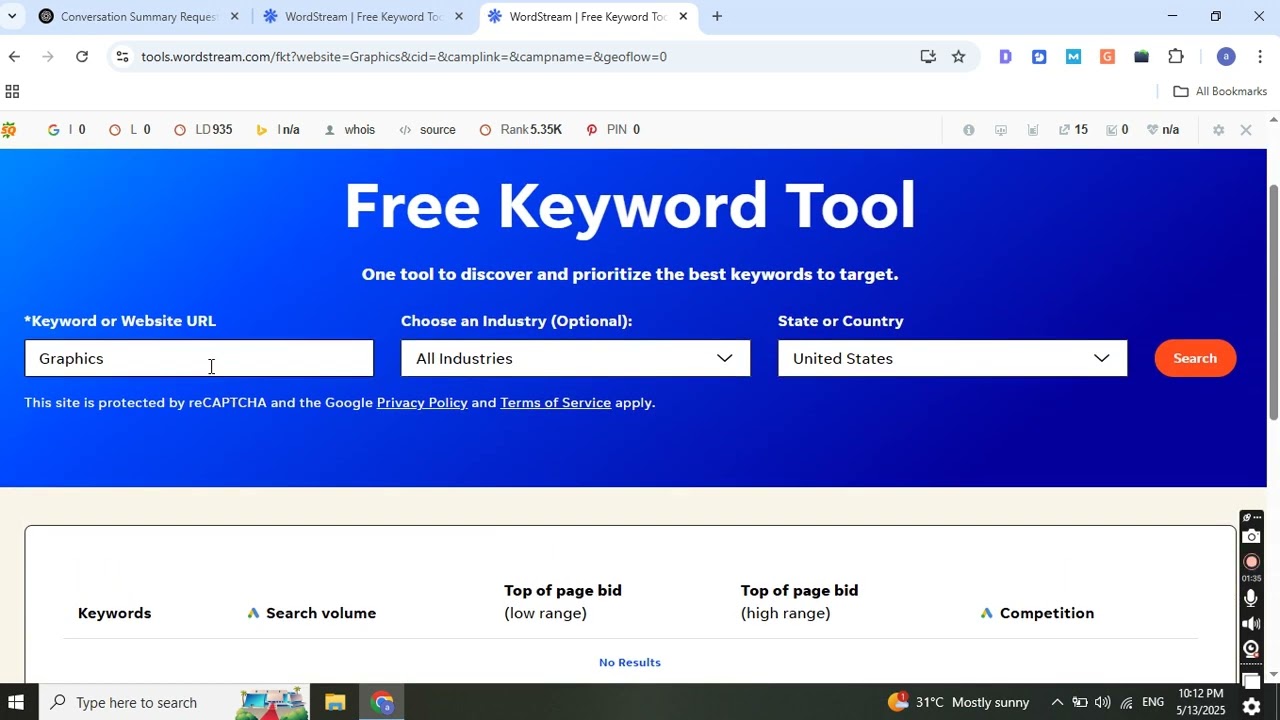 Keyword Research with WordStream Tool | Free SEO Tips