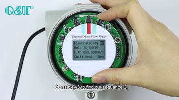 How to set 20 points of thermal mass flow meter