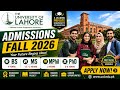 University of Lahore Admissions Fall 2026 | BS, MS, MPhil & PhD Programs | Complete Admission Guide