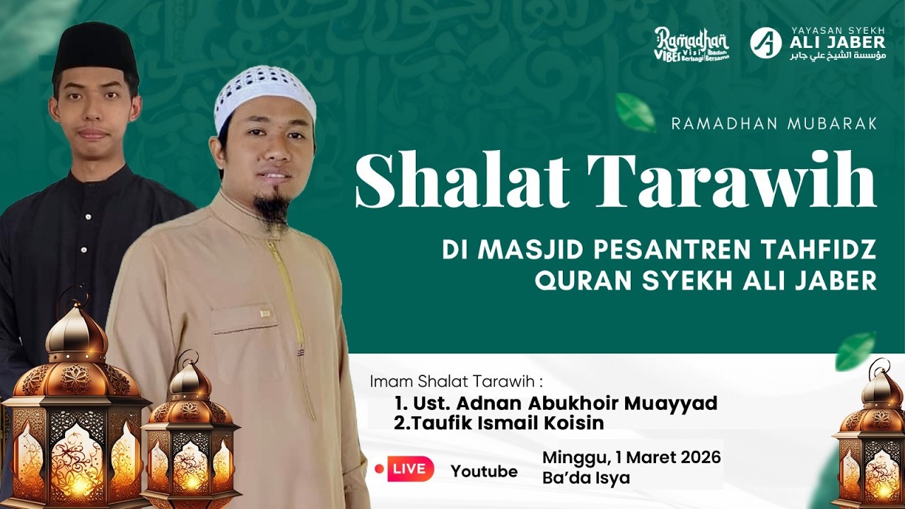 🔴 LIVE SHALAT TARAWIH // RAMADHAN MUBARAK // YAYASAN SYEKH ALI JABER