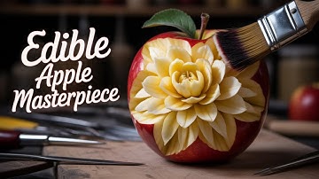 Satisfying Apple Carving ASMR | Calming Fruit Art