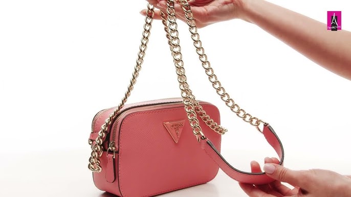 GUESS Katey Luxe Mini Top Zip Shoulder Bag, Merlot: Handbags