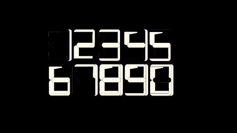 6 segment display design concept with no half height digits!