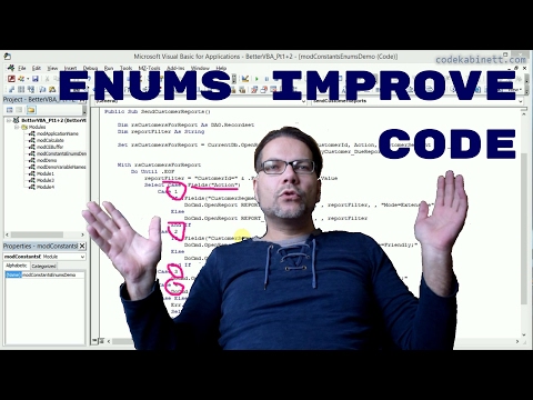 Better VBA 4 - Using Enums (Enumerations) in VBA