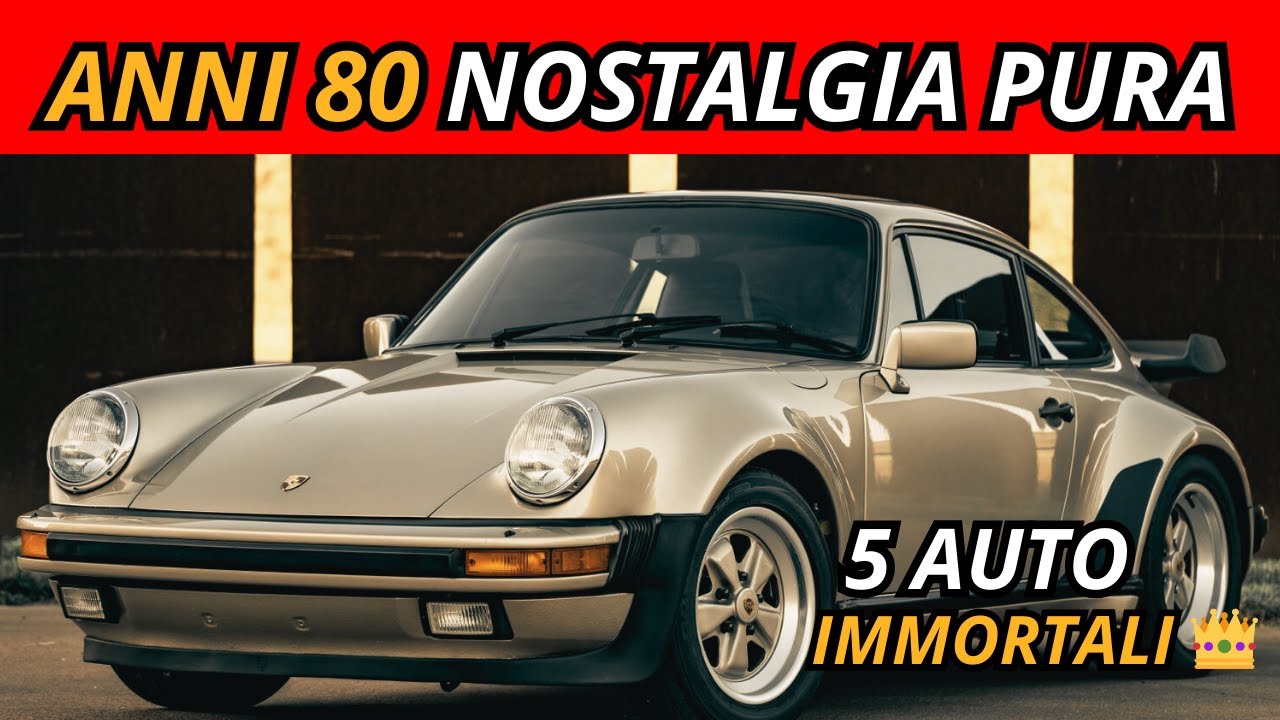 5 AUTO ICONICHE degli Anni 80! Nostalgia PURA