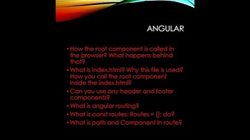 L&T Angular Interview Questions - Shorts