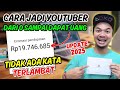 Cara Jadi YouTuber 2025 Mulai Awal Sampai Dapat Uang