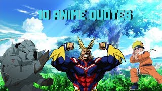 10 ANIME QUOTES (which we can relate to)[ Feat :RetroVision - Cake]